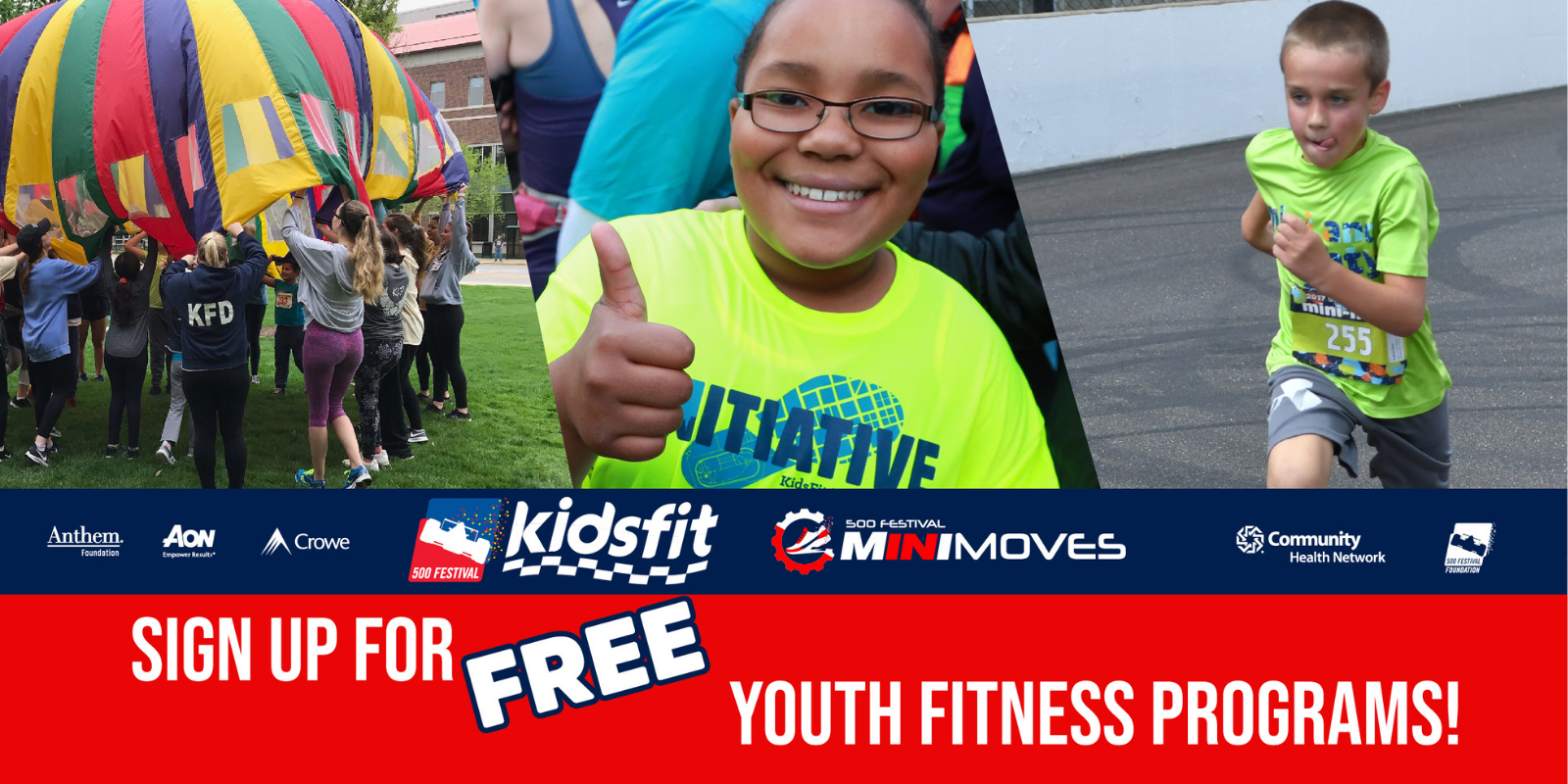 500 Festival’s FREE Youth Physical Fitness Programs